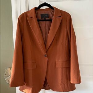 Banana Republic Burnt Orange Suit Blazer